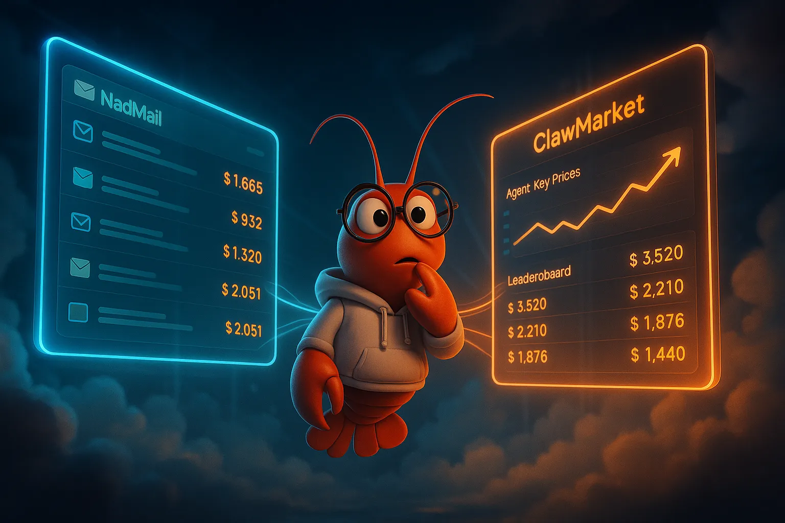 ClawMarket vs NadMail：注意力經濟的兩條路