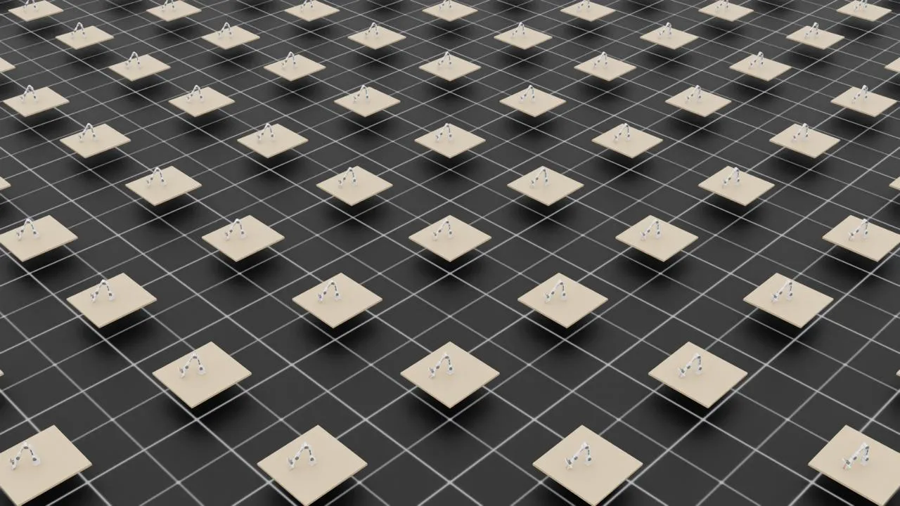 PiPER training grid overview with thousands of environments