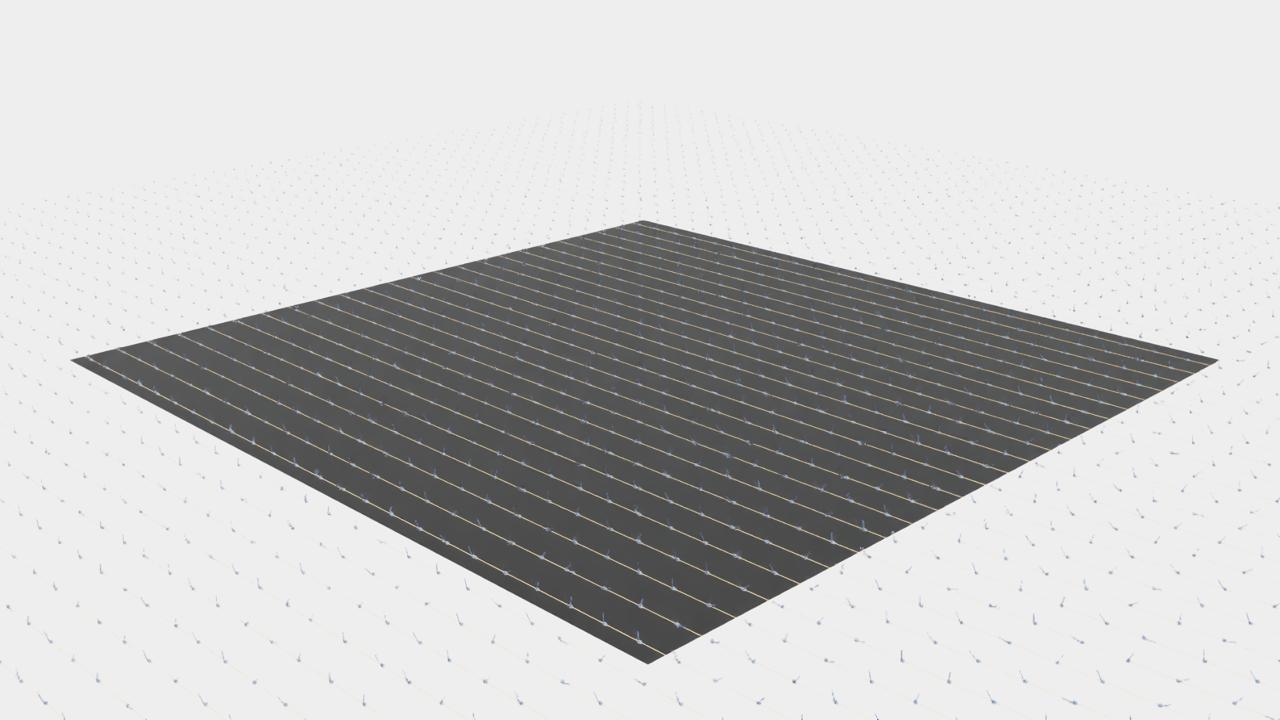 4096 CartPole environments running in parallel on NVIDIA H200 — bird's eye view