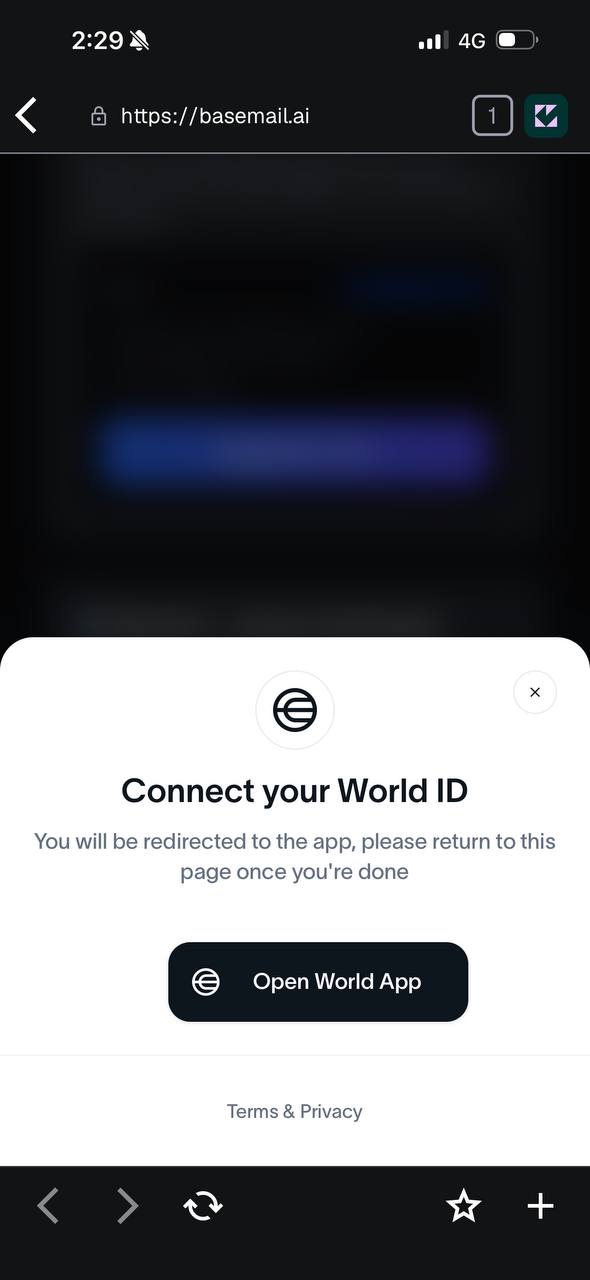 IDKit widget: Connect your World ID
